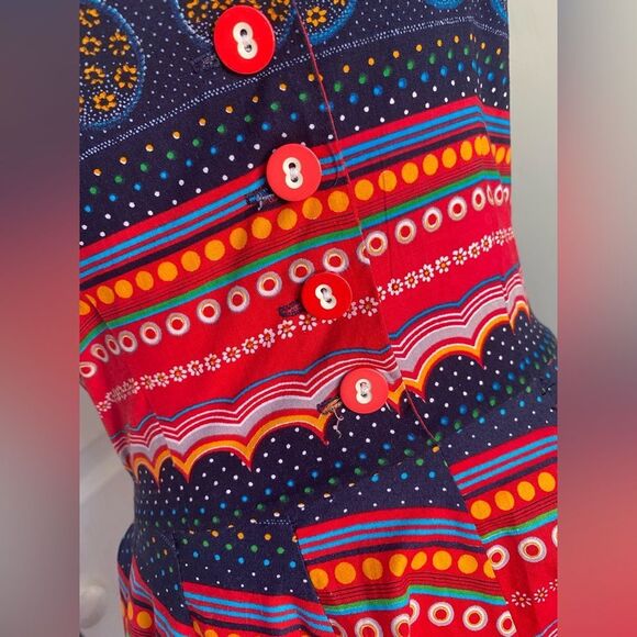 1950/60s Vintage Dress with a Scarf -Style Bottom - Picture 8 of 8